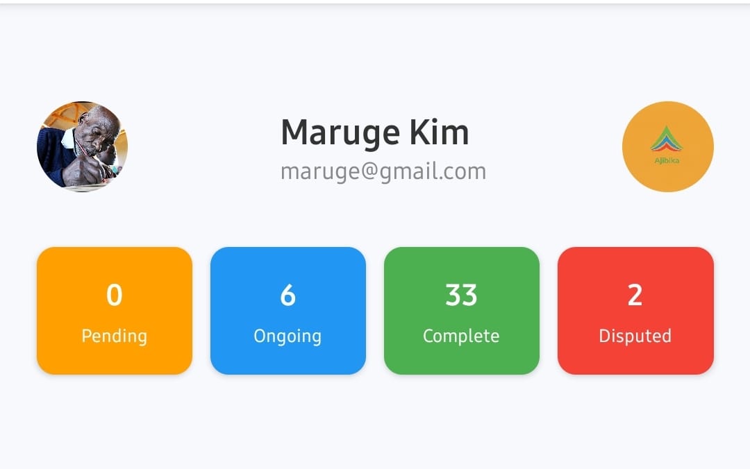 Ajibika App Screenshot 1
